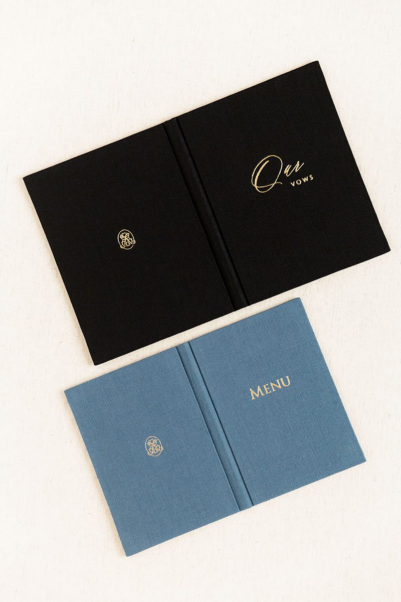 Vow Book Covers Linen - Wedding Stationery Russia US UK