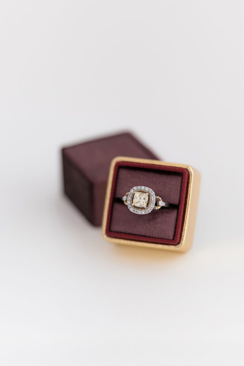 perfect engagement gift ring box for the bride