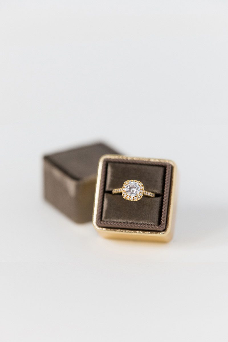 perfect engagement gift ring box for the bride