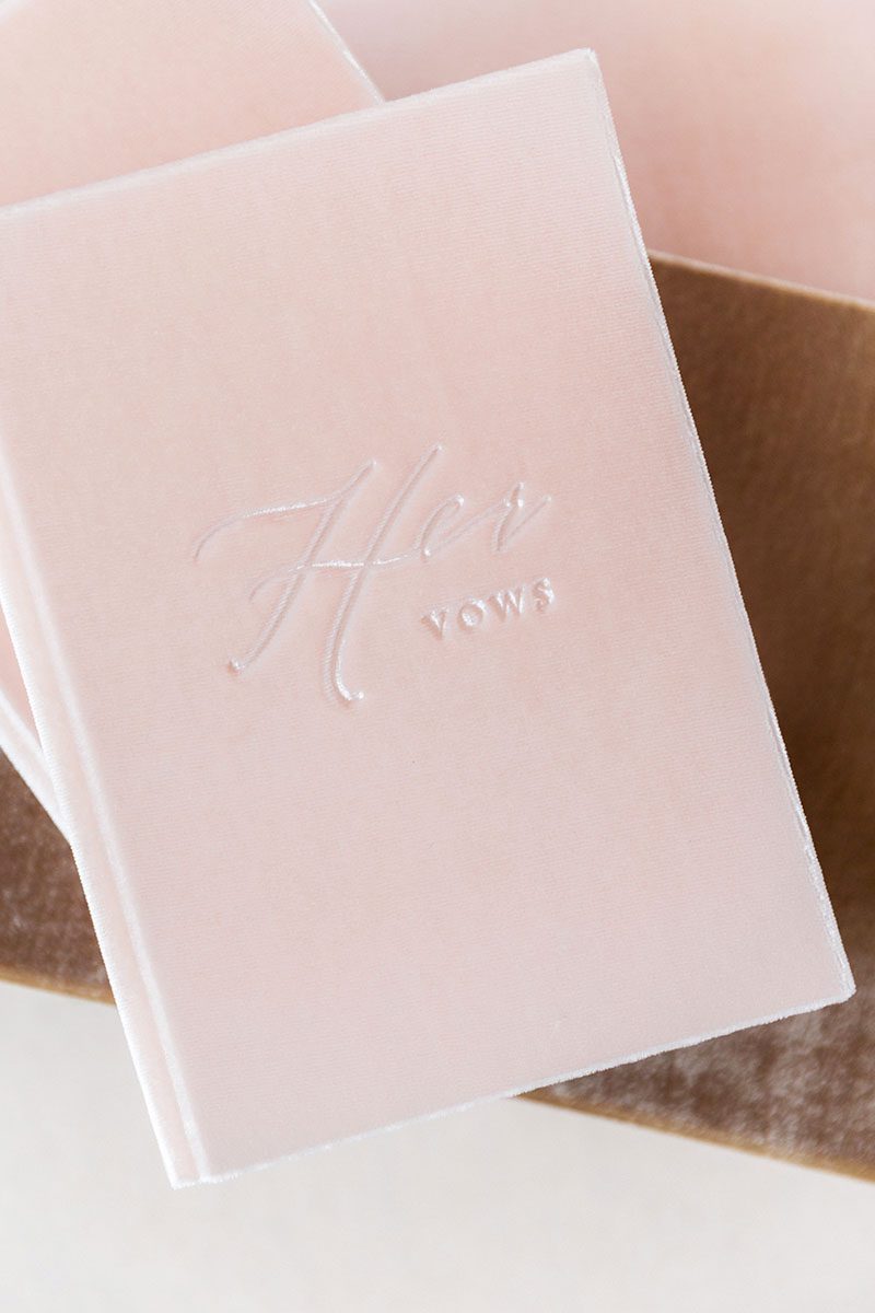 Wedding Stationery Vow Book Covers Velvet Suede Linen Leather