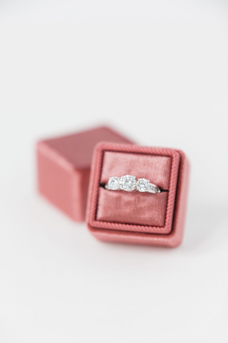 silk velvet wedding ring box